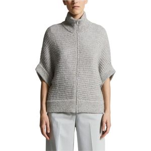 Peserico, Dames, Truien, Grijs, Maat: M Zijde,