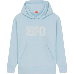 Kenzo, Dames, Sweatshirts & Hoodies, Blauw, Maat: M Katoen,