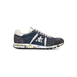 Premiata Blauwe Sneakers Lucy Suède Denim , Blue , Heren , Maat: 41 EU