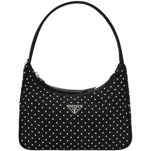 Prada, Dames, Tassen, Zwart, Maat: ONE Size