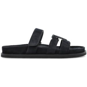 Tory Burch, Dames, Schoenen, Blauw, Maat: 40 1/2 EU Leer,