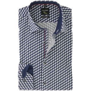 Olymp, Heren, Overhemden, Blauw, Maat: XS