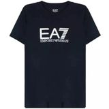 Emporio Armani Ea7, Heren, Tops, Blauw, Maat: L Katoen,