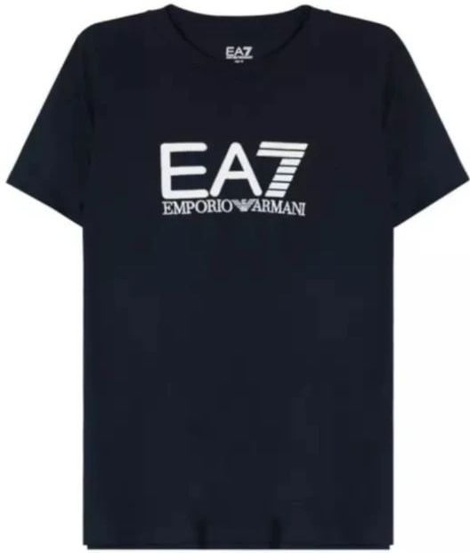 Emporio Armani Ea7, Heren, Tops, Blauw, Maat: L Katoen,