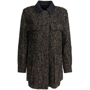 Max Mara, Dames, Jassen, Bruin, Maat: XS Wol,