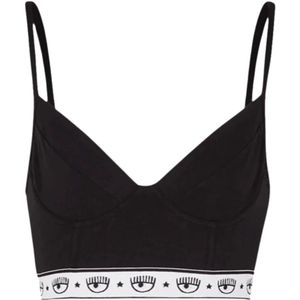 Chiara Ferragni Collection, Dames, Ondergoed, Zwart, Maat: S Katoen,