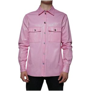 Dolce & Gabbana, Heren, Jassen, Roze, Maat: M Katoen,