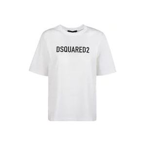 Dsquared2 T-Hemden , White , Dames , Maat: XS