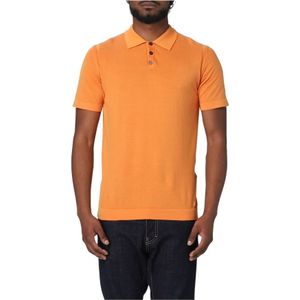 Peuterey Stijlvolle Polo voor Heren , Orange , Heren , Maat: M