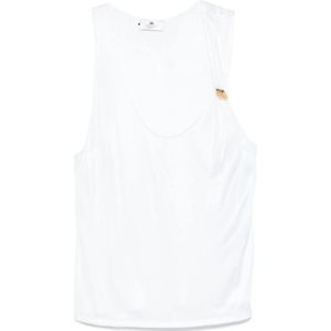 Elisabetta Franchi, Dames, Tops, Wit, Maat: L