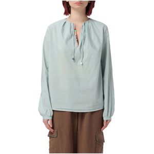 Bazar Deluxe, Dames, Blouses & Shirts, Blauw, Maat: XS