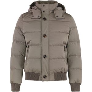 Moorer, Heren, Jassen, Grijs, Maat: XL Polyamide,