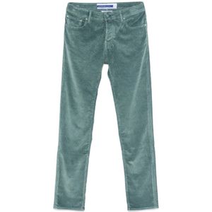 Jacob Cohën, Heren, Broeken, Groen, Maat: W34 Corduroy,