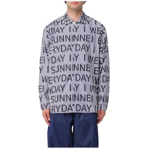 Sunnei, Heren, Overhemden, Veelkleurig, Maat: L Katoen,