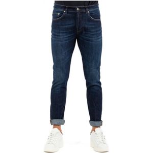 Dondup, Heren, Jeans, Blauw, Maat: W40 Katoen,