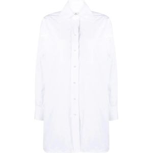 Etro, Dames, Blouses & Shirts, Wit, Maat: XS Katoen,