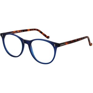 Hackett - Optical Frame - Acetaat - Blauw - Full-rim - Ronde Vorm