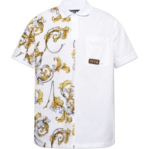 Versace Jeans Couture, Heren, Tops, Wit, Maat: XS Katoen,