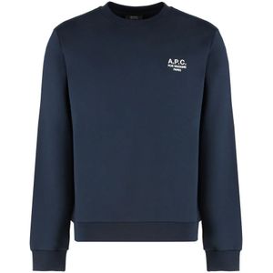 A.p.c., Heren, Sweatshirts & Hoodies, Blauw, Maat: XL Katoen,
