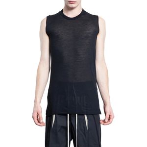 Rick Owens, Heren, Tops, Zwart, Maat: L Katoen,