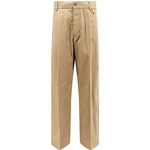 Bottega Veneta, Heren, Broeken, Beige, Maat: L Leer,