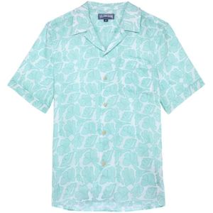 Vilebrequin, Heren, Overhemden, Wit, Maat: S Linnen,