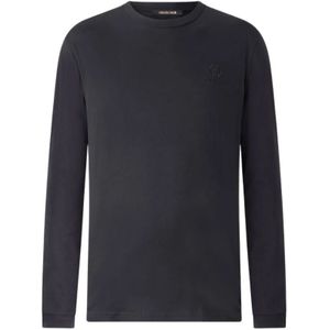 Roberto Cavalli, Heren, Tops, Zwart, Maat: M Katoen,