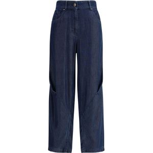 Giorgio Armani, Dames, Jeans, Blauw, Maat: M Denim,