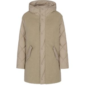 Herno, Dames, Jassen, Beige, Maat: XL Nylon,