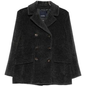 Max Mara, Dames, Jassen, Grijs, Maat: 2XS Wol,