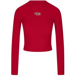 Diesel, Dames, Truien, Rood, Maat: M Viscose,