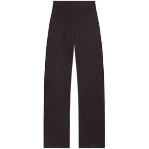 Cortana, Dames, Broeken, Paars, Maat: 2XS Linnen,