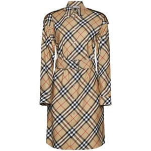 Burberry, Dames, Jurken, Veelkleurig, Maat: S Katoen,