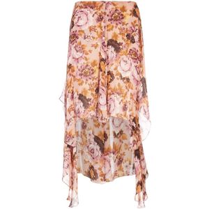 Chloé, Dames, Rokken, Veelkleurig, Maat: M Zijde,