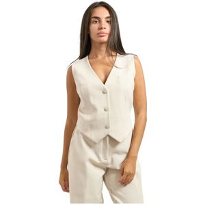 Guess, Dames, Jassen, Beige, Maat: XS