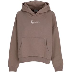 Karl Kani, Dames, Sweatshirts & Hoodies, Bruin, Maat: M Katoen,
