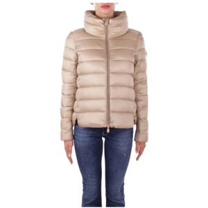 Save The Duck, Dames, Jassen, Beige, Maat: XL Nylon,
