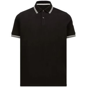 Moncler, Heren, Tops, Zwart, Maat: L Katoen,