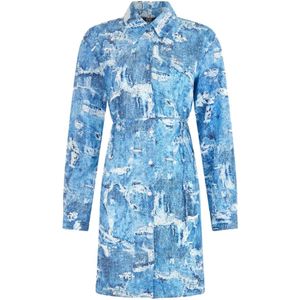Liu Jo, Dames, Jurken, Blauw, Maat: S Denim,