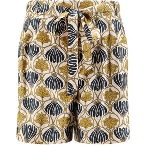 Max Mara, Dames, Korte broeken, Veelkleurig, Maat: S Zijde,