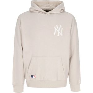 New Era - Yankees Lichtgewicht Hoodie Essentials - Sweatshirt - Beige - Heren - Katoen