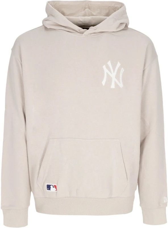 New Era - Yankees Lichtgewicht Hoodie Essentials - Sweatshirt - Beige - Heren - Katoen