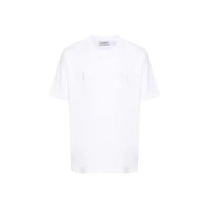 Lanvin Klassieke T-shirt Collectie , White , Heren , Maat: M