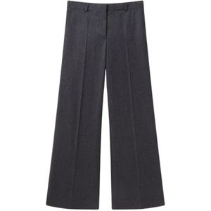 Stella McCartney, Dames, Broeken, Grijs, Maat: M Wol,