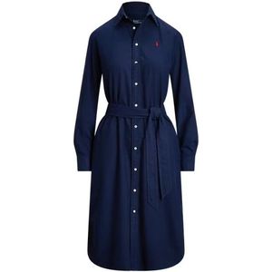 Polo Ralph Lauren, Dames, Jurken, Blauw, Maat: M Katoen,