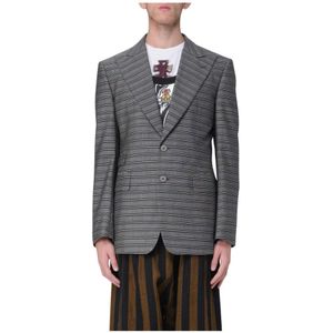 Vivienne Westwood, Heren, Jassen, Zwart, Maat: XL Wol,