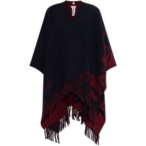 Burberry, Dames, Jassen, Blauw, Maat: ONE Size Wol,