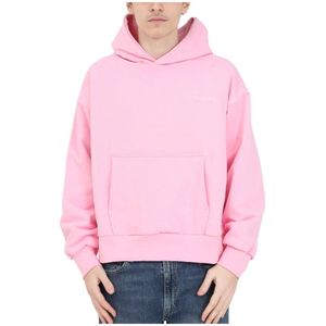 Garment Workshop, Heren, Sweatshirts & Hoodies, Roze, Maat: M Katoen,