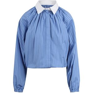 Patou, Dames, Blouses & Shirts, Blauw, Maat: 2XS
