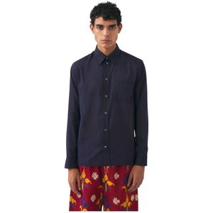 Antik Batik, Heren, Overhemden, Blauw, Maat: XL Katoen,